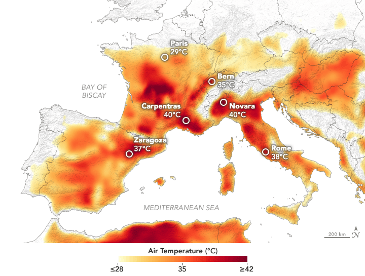 The Heat Wave Across Europe Reveals an Ongoing Climate Change Crisis