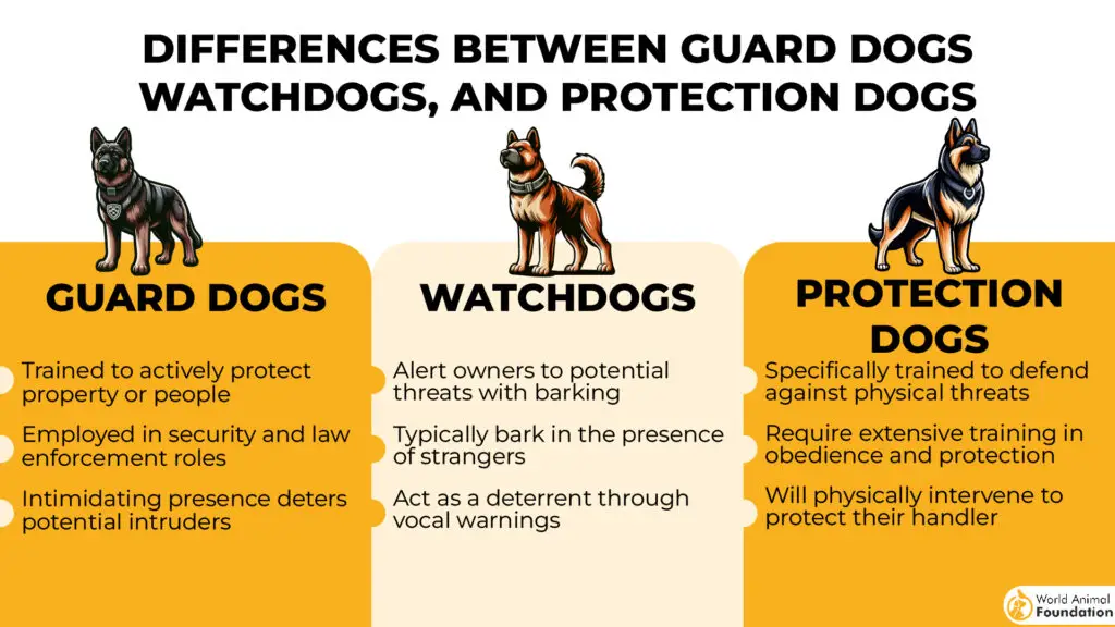 Differences Between Guard Dogs and Watchdogs 