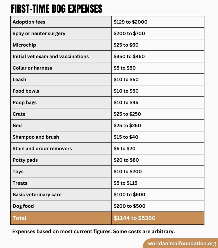 First-time Dog Expenses