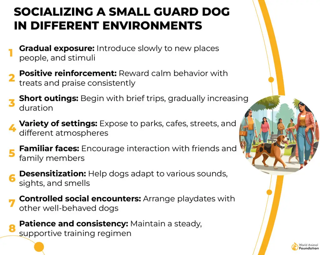 Socializing a Small Guard Dog in Different Environments