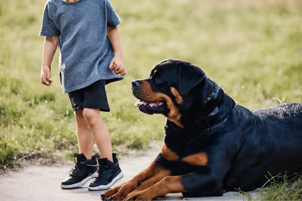 rottweiler good with kids
