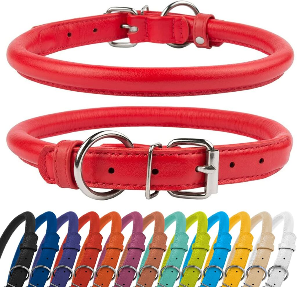 rolled dog collars