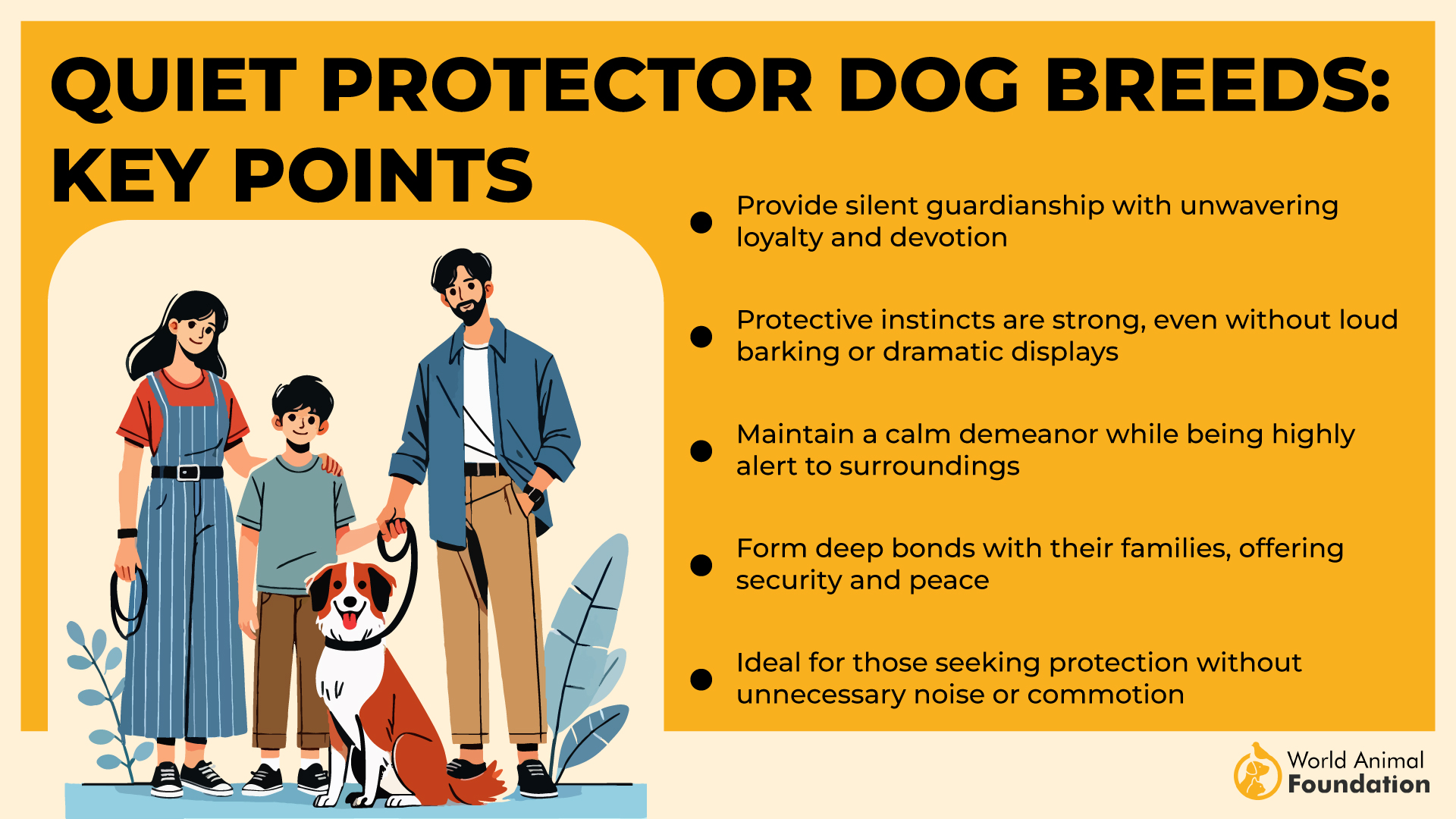 Quiet Protector Dog Breeds Key Points-01